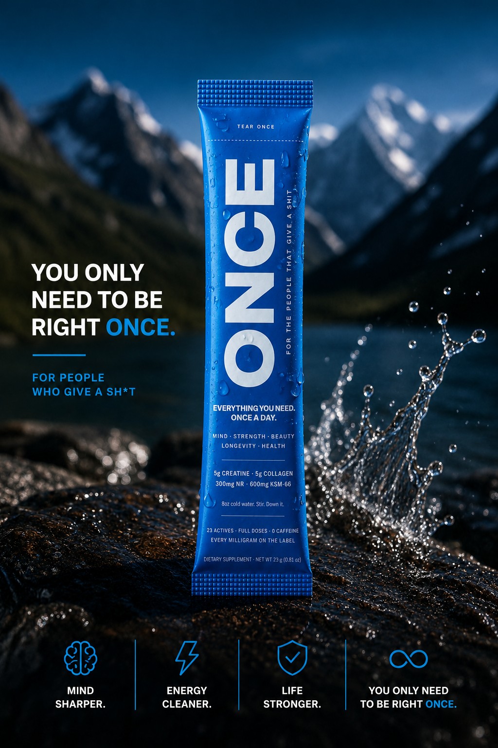 ONCE on a mountain lake